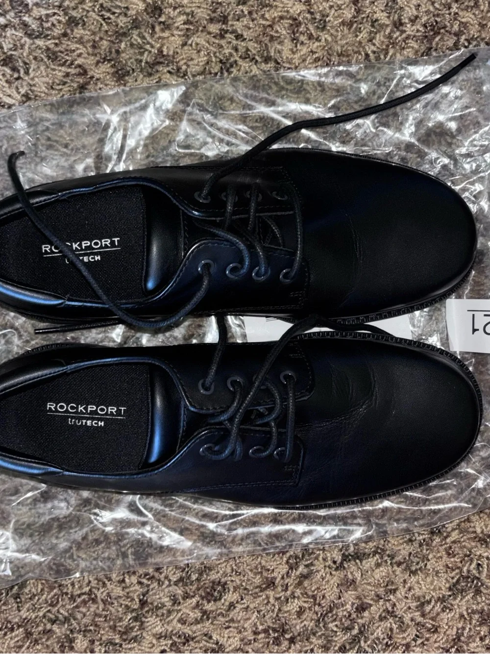 Rockport Northfield Dress Shoes Mens Black Lace-Up Waterproof Oxford Size 8.5